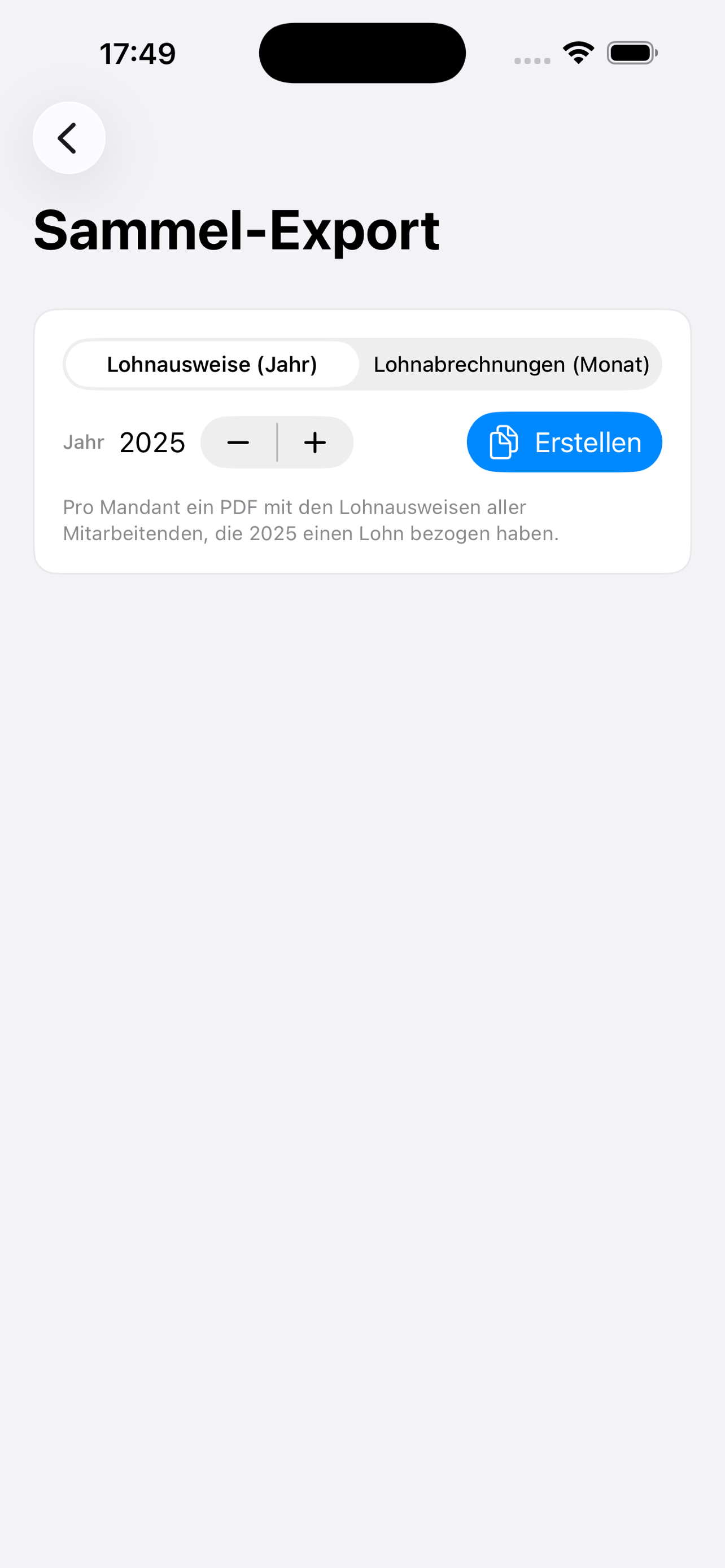 LohnStudio Treuhand Screenshot 3